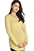 Sweet Mommy Bamboo Simple Maternity and Nursing Long Sleeve Tee Shirt (L, Mustard)