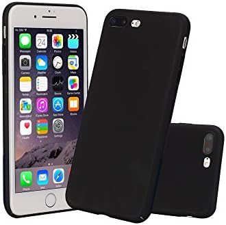 Iphone7 plus case,mobile phone shell all-edged micro-matte hard shell Apple bare metal handle fuel injection protective cover (black)