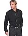 Scully Men's P-634 Embroidered Floral Western Shirt (Jet, Large)