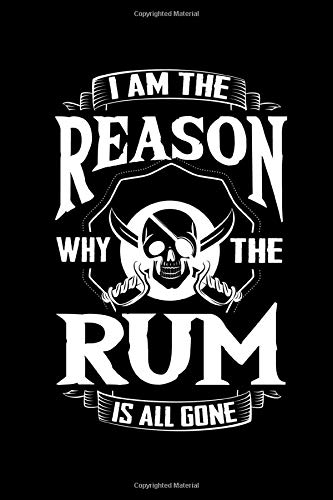Notebook: Rum Pirate Alcohol Beer Party Captain Drink Gift 120 Pages, 6X9 Inches, Blank