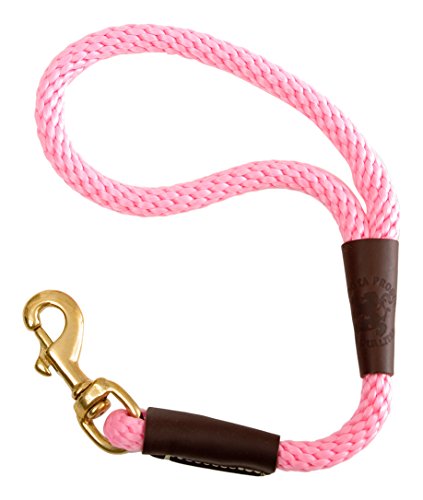 Mendota Dog Products Traffic Lead Short Leash, 1/2 by 16-Inch, Hot Pink