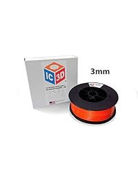 Filamento para impresora IC3D ABS Precisión dimensional +   0.002 in Filamento de impresión 3D de grado profesional fabricado en Estados Unidos, Negro