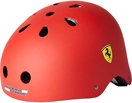WenX Ferrari Children's Balance Helmet, Male Baby Helmet, Toddler Ice Skating, Bicycle Helmet 2-14 Years Old