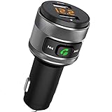Bluetooth FM Transmitter Car Charger, Acenx Wireless FM Radio Transmitter, Bluetooth Radio Adapter Car Kit with Hands-Free Calling and Dual USB Ports Quick Charger 5V/3.0A