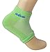 KidSole RX Gel Sports Sock for Kids with Heel Sensitivity from Severs Disease, Plantar Fasciitis. US Kid's Sizes 2-7 (Neon Green)