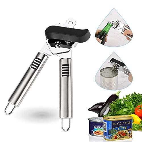 Can Opener Manual,FoodSafe Stainless Steel Can Openers Fit for Veriety