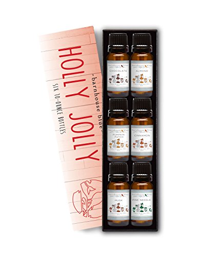 UPC 701017998570, Premium Grade Fragrance Oil - Holly Jolly - Gift Set 6/10ML Bottles - Almond, Chocolate, Cinnamon, Musk, Pine Needle, Pumpkin