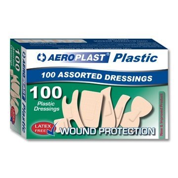 A-Care Washproof Assorted Plasters - 6 Sizes (100 Plasters) - Latex Free