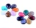 Mutilcolor 12pcs 18X25mm Waterdrop Teardrop Chakra Beads CAB Cabochon Healing Beads Crystal Quartz Stone Random Color Wholesale for Jewelry Making(No Holes)