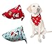 yagopet 2pcs Pet Dog Christmas Bandanas Cotton Soft Snowman Gift Dog Triangle Fit for Small Middle and Large Dogs (Pattern A)