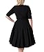 Nemidor Women's Vintage 1950s Style Sleeved Plus Size Swing Dress