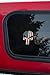 Grunge Style US Flag Punisher Skull Reflective Decal (4
