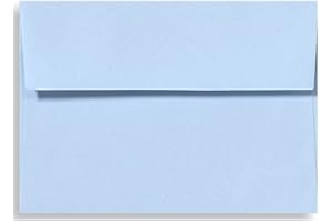LUXPaper A2 Invitation Envelopes | Peel & Press | 4 3/8" x 5 3/4" | Baby Blue | 80lb. Text | 50 Qty