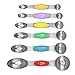 Magnetic Measuring Spoons, Alotpower Heavy Duty Stainless Steel Metal Measuring Spoons for Dry or Liquid, Fits in Spice Jar, Set of 6
