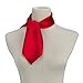 Women's Fashion Soft Satin Square Scarf Set Head Neck Multiuse Solid Colors Available (Deep red)