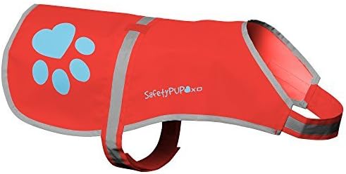 SafetyPUP XD Urban Dog Reflective Vest. Our Fluorescent Hi-Visibility Dog Jacket in Multi-Colors Helps to Safeguard Your PUP in The Outdoors On and Off Leash