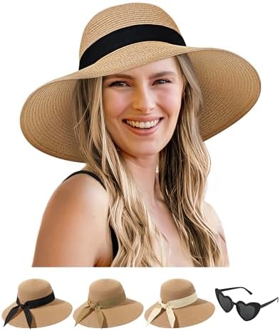 Senker Fashion Floppy Beach Hats for Women Straw Sun Hat  display picture 1
