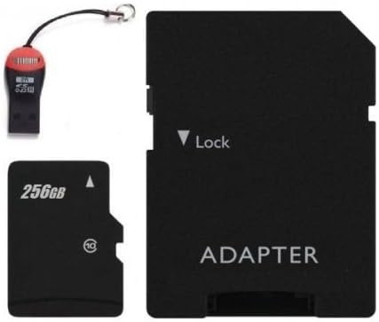 256GB microSD SDXC Flash TF Memory Card Class 10 Micro SD FREE Adapter & reader by IcebergUSA