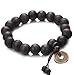 Jstyle 2 Pcs 11mm Wood Bead Bracelet for Men Women Tibetan Buddhist Prayer Link Cool