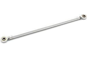 NBVLKH 240mm Shift Rod Linkage & Tie Rod Ends Adjustable Position Rearsets Universal Fit Kawasaki MV Agusta Suzuki Aprilia Benelli Bmw Buell Ducati Honda Triumph Yamaha (Sliver)