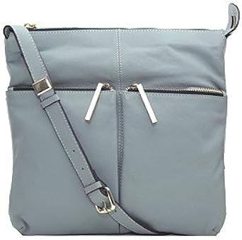grey leather crossbody bag uk