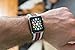 Sport Band Compatible with Apple Watch, Premium Sport Durable Soft Silicone Bracelet Wrist Strap Replacement Band for Series 5 4 3 2 1 (42MM/44MM M/L White G Red)