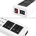 Multi Outlets USB 2 AC Outlets Power Strip Home Office with 6 Port USB Charger for Samsung Galaxy S7/S6/Edge, LG G5,iPhone 7 plus, iPad , Smartphones , Tablets and More
