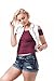 Hollywood Star Fashion Sleeveless Button up Jean Denim Jacket Vest (Small, White)