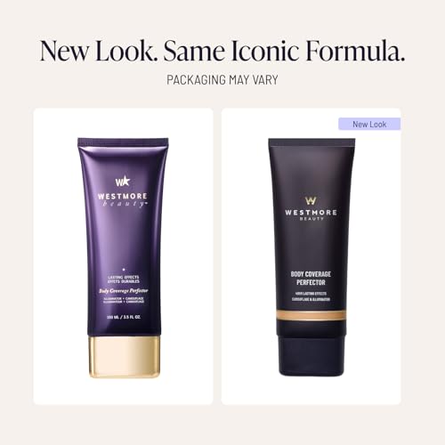 Westmore Beauty Body Coverage Perfector – Waterproof Leg & Body Makeup/Bronzer For Women - Best Tattoo Cover Up Makeup & Tattoo Concealer - 3.5 Oz Natural Radiance