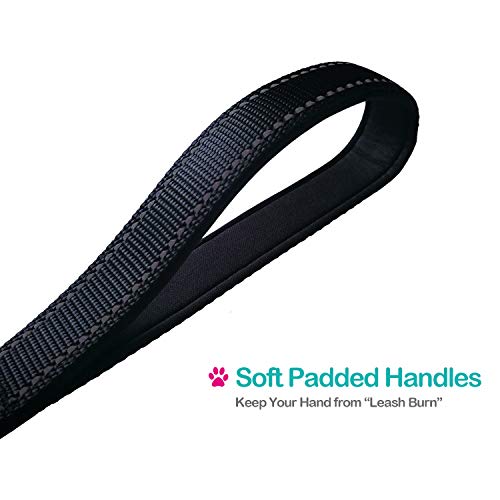 Short Dog Leash - Traffic Padded Handle - Heavy Duty - Short Nylon Dog Lead for Training Control - Reflective Threads… - Image 5