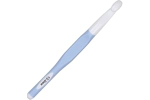 Long Crochet Hook Large Size Crochet Needle QLRFFLJOY 15mm Rubber Handle Crochet Hook DIY Yarn Weaving Tools for Knitting Blankets, Shawl and Carpets (15.0 mm)