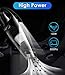Gugusure Car Vacuum Cleaner High Power, 5000PA Portable Auto Vacuum Cleaner for Cars w/Led Light, 120W 12V Mini Handheld Vacuum for Car Interior Cleaning, Carry Bag/Stainless Filter/16.4ft Long Cord