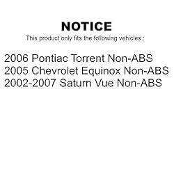 Front Rear Wheel Bearing & Hub Assembly Kit For