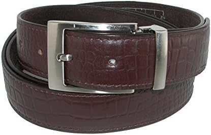 Winn International Mens Leather Croc Print 1 1/4 Inch Travel Money Belt, 42