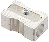 Kum 104.03.01 Magnesium Alloy Metal 1-Hole Steel Blade Rectangular Pencil Sharpeners 3-Pack