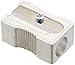 Kum 104.03.01 Magnesium Alloy Metal 1-Hole Steel Blade Rectangular Pencil Sharpeners 3-Pack