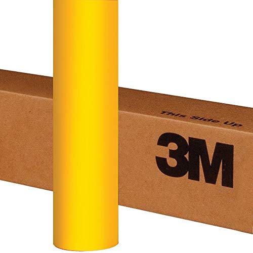 3M 1080 M15 MATTE YELLOW 3in x 5in (SAMPLE SIZE) Car Wrap Vinyl Film