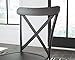 Ashley Furniture Signature Design - Minnona Dining Side Chair - Set of 2 - Cross Back - Vintage Casual Style - Antique Black Finished Metal