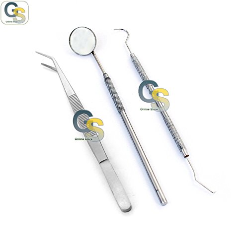 G.S 90 Pieces Instruments Dental Set Mirror Explorer PLIER