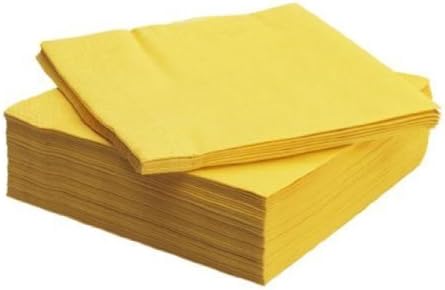 IKEA FANTASTISK Paper Napkin, Yellow (100)