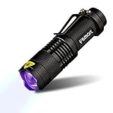 Fsmart SK68 Zoomable 3 Modes UV-Ultraviolet Led Blacklight Flashlight Mini Torch(1*14500) battery)