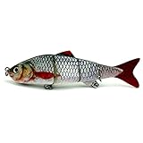 Isafish Fishing Lure 4 Sections Swimbait Bait Tackle