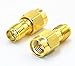 2pcs SMA Male Plug (Pin) to RP-SMA Female (Pin) Coupling nut Connector