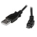 StarTech.com 1m Micro USB Cable Cord - A to Up Angle Micro B - Up Angled Micro USB Cable - 1x USB A (M), 1x USB Micro B (M) - Black (USBAUB1MU)