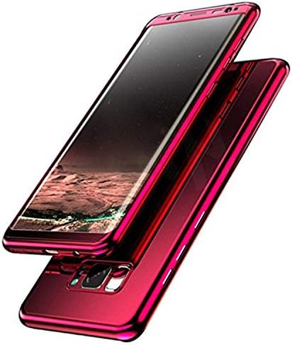Yitla Galaxy S8 Case, Galaxy S8 Plus Cover Ultra Slim 360 Degree All-around Full Body Coverage Electroplating Mirror Protective Case + HD Clear TPU Screen Protector For Samsung Galaxy S8/S8 Plus