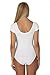 Women's Short-Sleeve Scoop Neck Snap Crotch Leotard Bodysuits