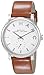 Marc by Marc Jacobs Women's MBM1265 Baker Silver-Tone Stainless Steel Watch with Brown Leather Band