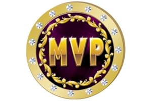 Crown Awards MVP Gold Rhinestone Pin, Gold MVP Pins