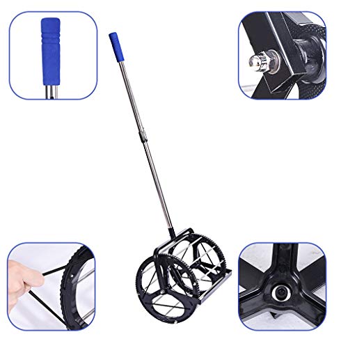 SamMoSon Tennis Ball Roller Mower & Hopper 60 Ball Capacity Pickup