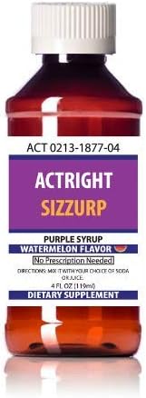 Actright (4oz) Purple Watermelon Flavor Relaxation Syrup